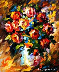 Knife Flower Oil Paintings