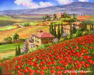 Flower Field Painting