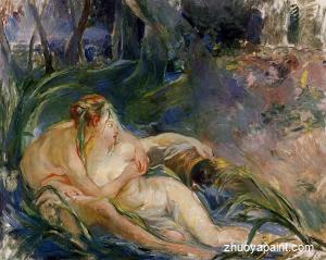 Two Nymphs Embracing